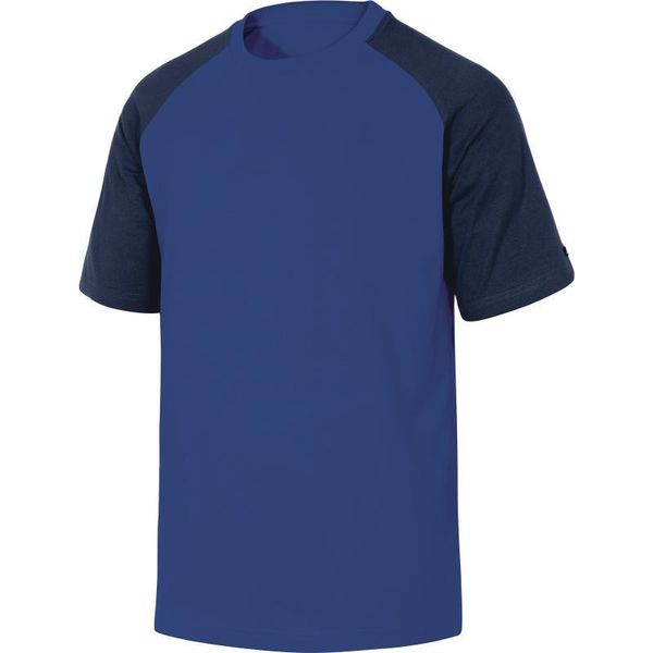 Двоколірна футболка з короткими рукавами (відповідає кольоровій гамі MACH) Delta Plus GENOA GENOABM GENOAGR GENOANO фото