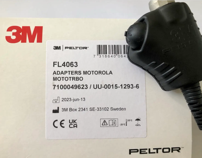 Адаптер 3M&trade; PELTOR&trade; PTT FL4063 до рацій MOTOROLA MOTOTRBO 7100049623 фото