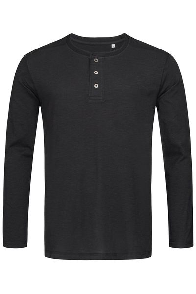 Футболка з довгим рукавом SHAWN Long Sleeve Henley T-shirt, S ST9460 фото