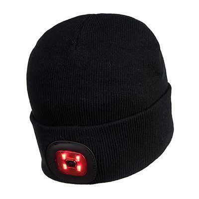 Шапка з двома ліхтарями LED, що перезаряджаються B028 PORTWEST B028YER фото
