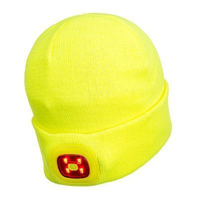 Шапка з двома ліхтарями LED, що перезаряджаються B028 PORTWEST B028YER фото