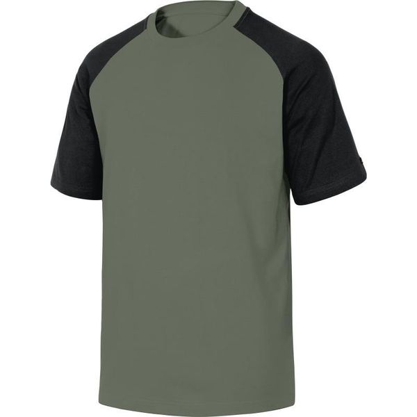 Двоколірна футболка з короткими рукавами (відповідає кольоровій гамі MACH) Delta Plus GENOA GENOABM GENOAGR GENOANO фото