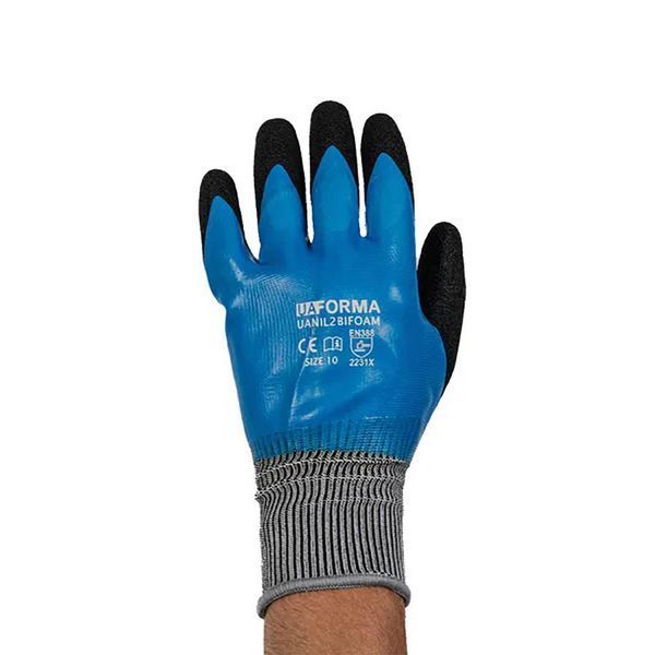 UAFORMA Gloves UANYL-2 BI FOAM GB - Рукавиці робочі вкриті спіненим латексом 999981000009 фото