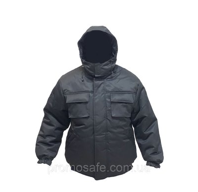 Куртка робоча утеплена "Охорона" - Чорний - 44-46 Код: 04 KRO111 фото